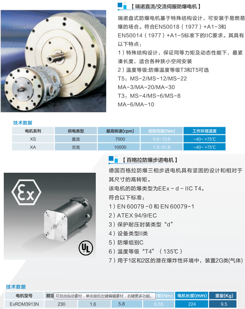 防爆伺服電機(jī)選型資料 防爆伺服電機(jī)選型資料